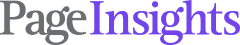 Logo avec le texte 'PageInsights'.